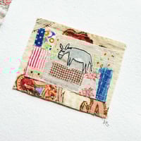 Image 5 of Art textile - ORIGINAL hand stitched collage 