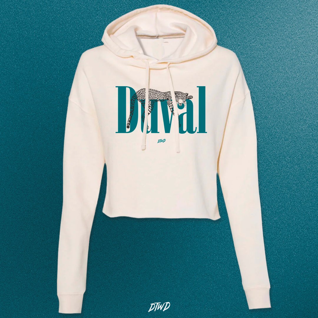 Image of Duval Cat - Ladies crop hoodie