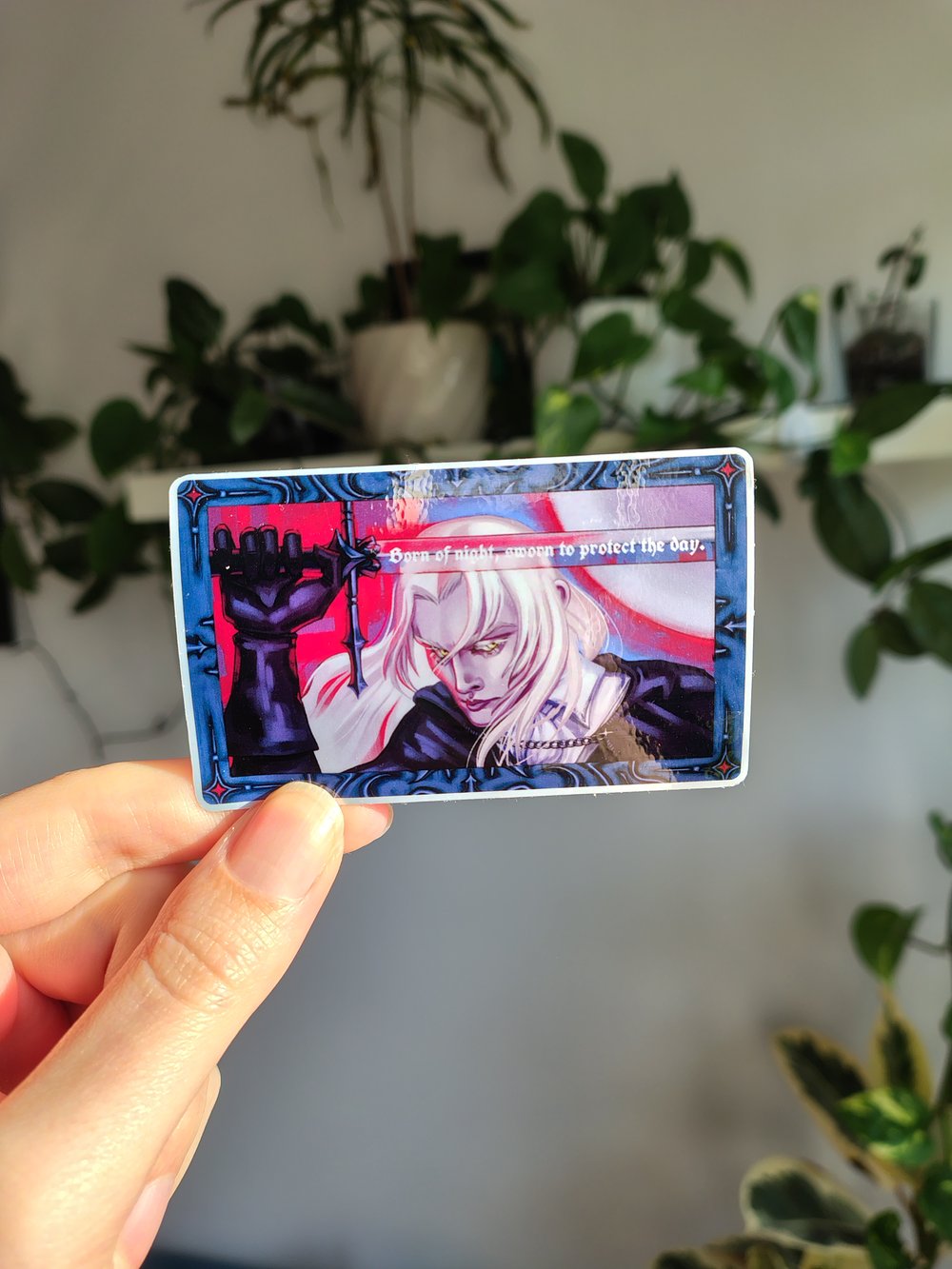 Image of Alucard with sword sticker