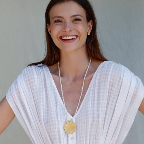 Image of Sautoir Clarisse perles