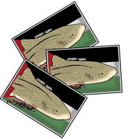 Image 1 of PALESTINE keffiyeh leopard shark sticker