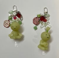Image 2 of Smiski Apple Keychains