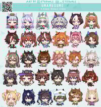 Image 1 of Uma Musume keychains