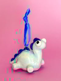 Image 3 of Billy the Blue Dinosaur Ornament