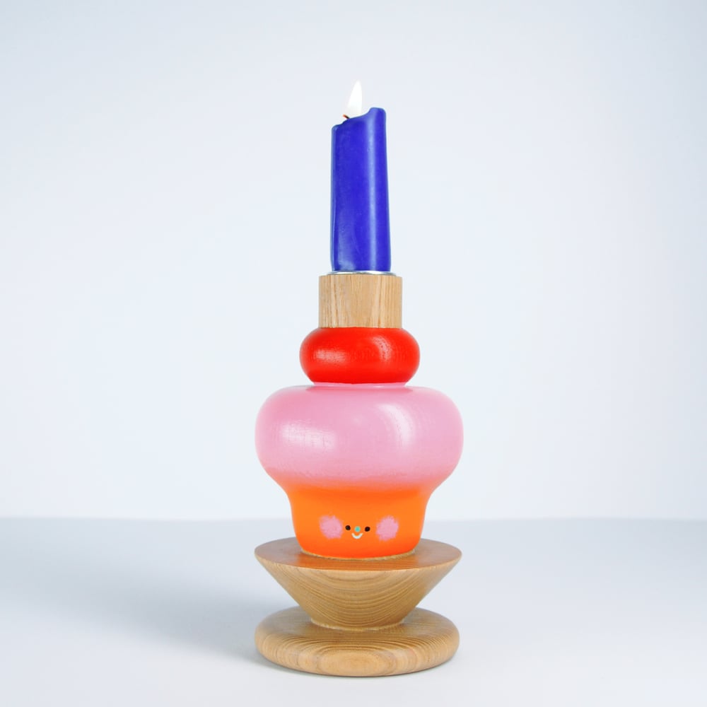 Image of Kerzenhalter-Vasen-Kombi "Eisbecher Jätaa" 