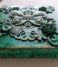 Image 5 of STEAMPUNK GOTHIC 3D BUTTERFLY ART CANVAS