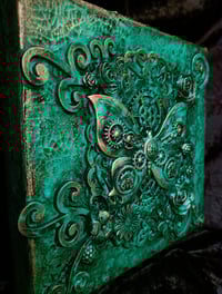 Image 3 of STEAMPUNK GOTHIC 3D BUTTERFLY ART CANVAS