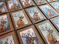 Image 3 of Mix pack of 5 Xmas linocut cards