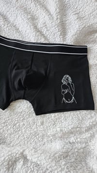 Image 3 of Custom embroidered outline boxers