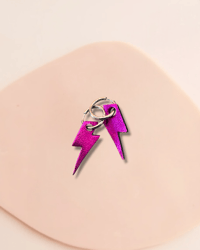 Image 1 of Les interchangeables - Eclair zebra - boucles / collier / pampilles