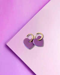 Image 1 of Les interchangeables - Coeur Love - boucles / collier / pampilles