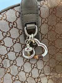 Image 3 of Gucci Heart Bit GG Canvas Top Handle Crossbody Bag