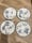 Image of Lot de 8 assiettes Oxford terre de fer 