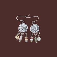 Image 1 of Made to order Moon face earrings