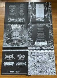 Image 5 of VARIOUS ARTISTS "Tetralogy of Death - Vol. 1" LP