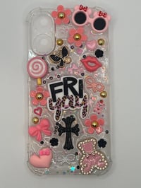 FriYay Charm Phone Case | Cute 3D Pink Aesthetic