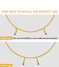Image 4 of 2ft Round Backdrop Stand, Stable Balloon Arch Stand, Metal  Arch 