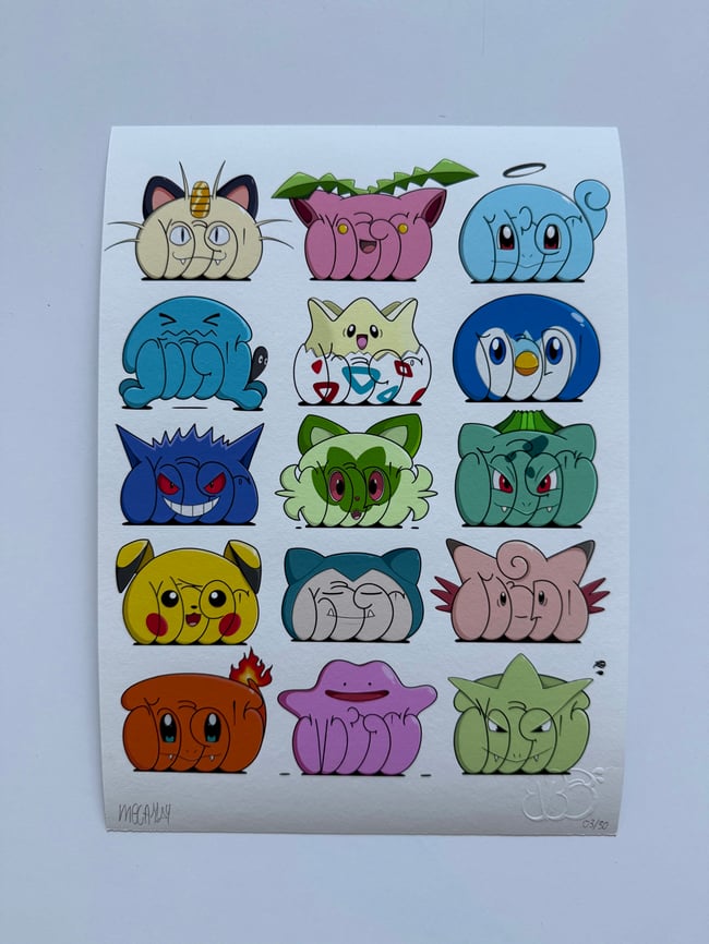 Megamon´s  Fine Art Print Set limited to 30 pieces 