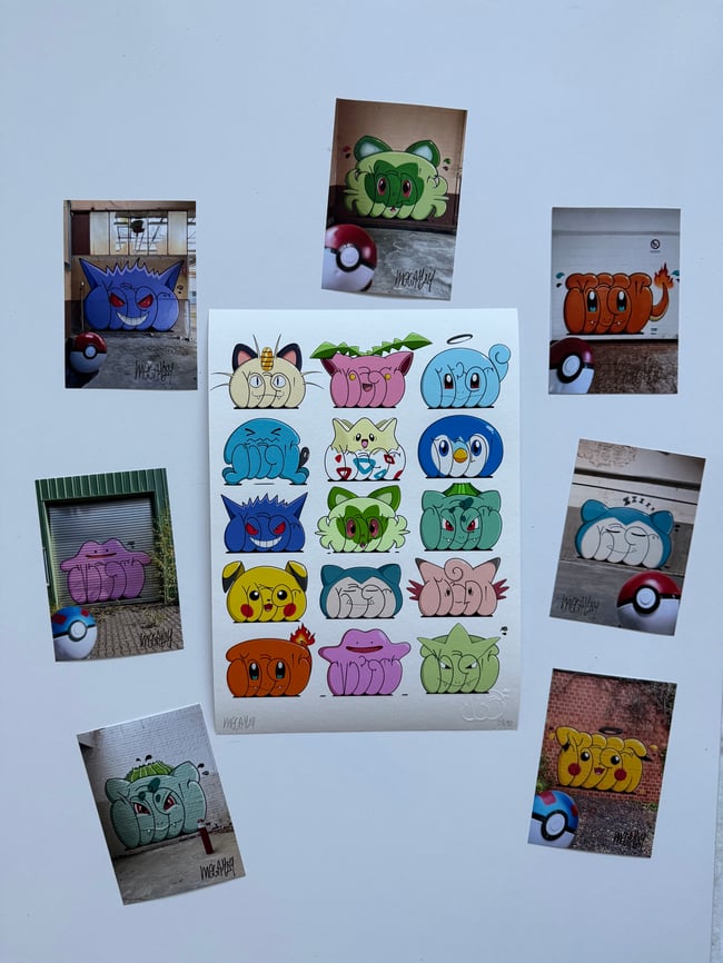 Megamon´s  Fine Art Print Set limited to 30 pieces 