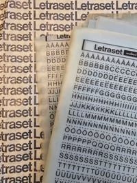 Image 2 of vintage Letraset transfer sheets in original paper bag 