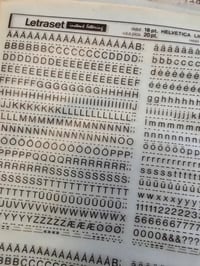 Image 3 of vintage Letraset transfer sheets in original paper bag 