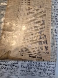 Image 7 of vintage Letraset transfer sheets in original paper bag 