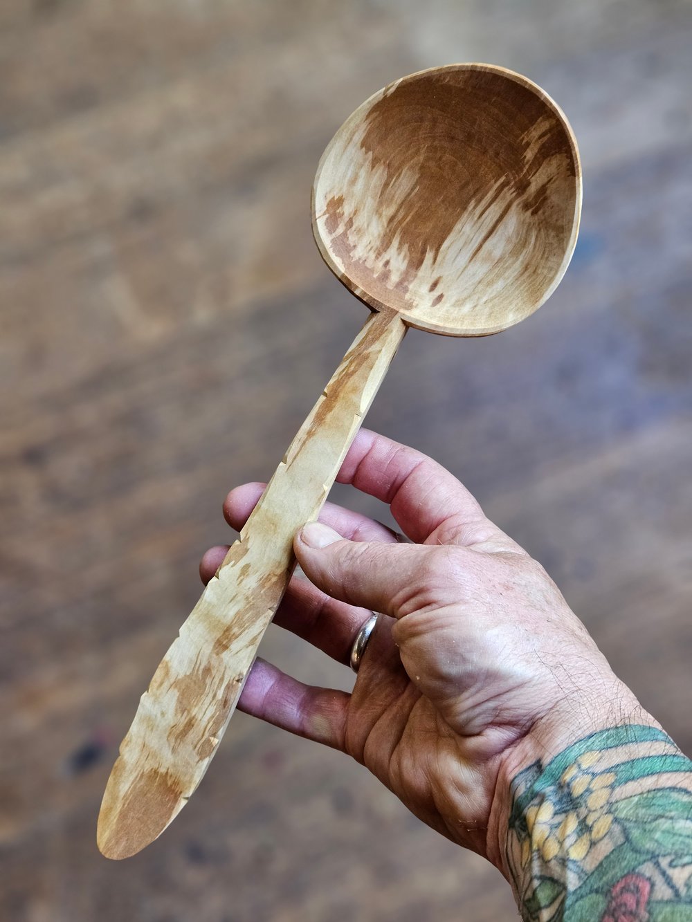 Image of Spalted Pear Serving Soulspoon