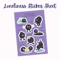 Loneliness and Friends Sticker Sheet