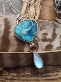 Image 2 of Labradorite & Rainbow Moonstone Duo