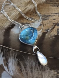 Image 5 of Labradorite & Rainbow Moonstone Duo