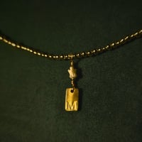 Image 4 of Custom Initial 18k Gold Choker Necklace - handmade in London