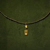Image 3 of Custom Initial 18k Gold Choker Necklace - handmade in London