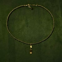 Image 2 of Custom Initial 18k Gold Choker Necklace - handmade in London