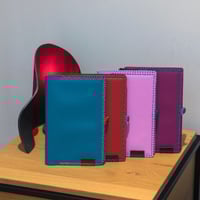 Image 10 of Funda de cuero azul para cuaderno Pith