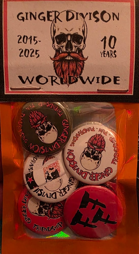 Image of Pin Badge Set - 5x Button badges 