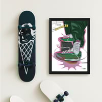 Image 2 of Sneaker Poster Reebok ICECREAM Boardflip 1 “Watermelon” 