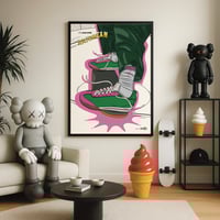 Image 3 of Sneaker Poster Reebok ICECREAM Boardflip 1 “Watermelon” 