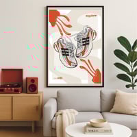 Image 2 of Sneaker Poster Adidas Adistar Jellyfish Olive Orange Pharrell Williams