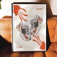 Image 3 of Sneaker Poster Adidas Adistar Jellyfish Olive Orange Pharrell Williams