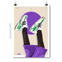 Image 1 of Sneaker Poster Adidas Adistar Jellyfish Pharrell Williams “Real Green”