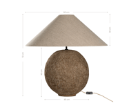 Image 2 of Oversized Table Lamp Dark 
