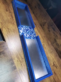 Image 6 of Blue Hand Decorated Handmade Magnetic Watercolor Shrine Your Choice Empty, or Full of paint