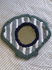 Blue Seashell Mirror 