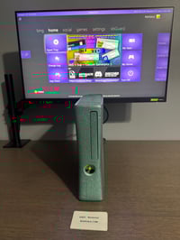 Image 1 of Custom Green Xbox 360 Slim 750GB