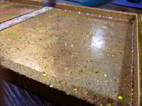 Image 8 of Golden Glorious Large Hand Painted & Rhinestoned Handmade Magnetic Makeup Shrine Makeup Not Included