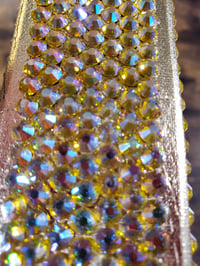 Image 11 of Golden Glorious Large Hand Painted & Rhinestoned Handmade Magnetic Makeup Shrine Makeup Not Included