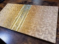 Image 16 of Golden Glorious Large Hand Painted & Rhinestoned Handmade Magnetic Makeup Shrine Makeup Not Included