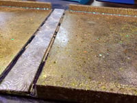 Image 19 of Golden Glorious Large Hand Painted & Rhinestoned Handmade Magnetic Makeup Shrine Makeup Not Included