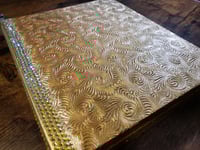 Image 20 of Golden Glorious Large Hand Painted & Rhinestoned Handmade Magnetic Makeup Shrine Makeup Not Included