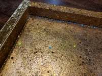 Image 22 of Golden Glorious Large Hand Painted & Rhinestoned Handmade Magnetic Makeup Shrine Makeup Not Included